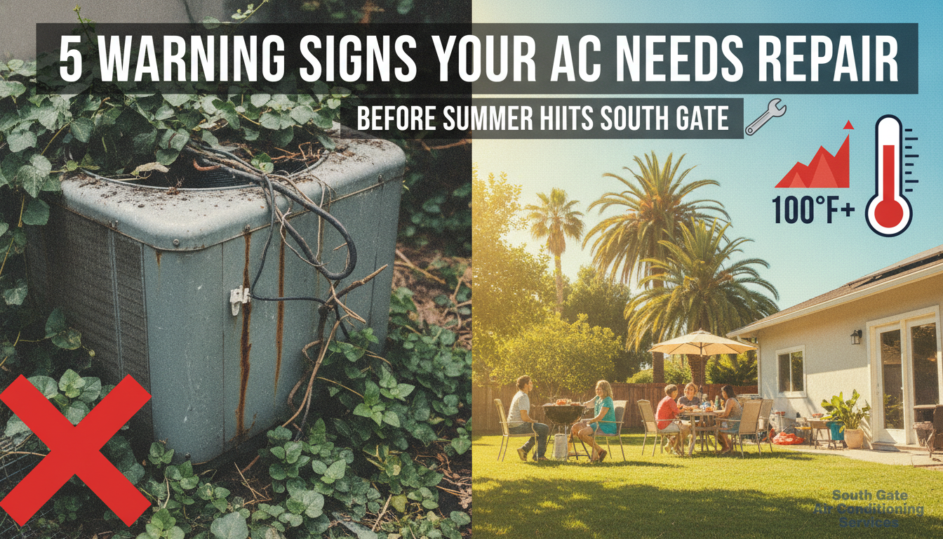 5 Warning Signs Your AC Needs Repair Before Summer Hits South Gate