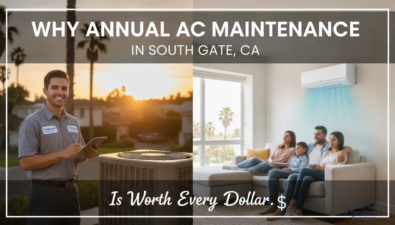 Why Annual AC Maintenance in South Gate, CA Is Worth Every Dollar